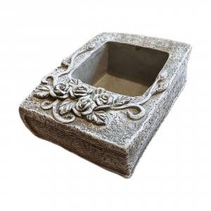 Betónový kvetináč na cintorín kniha na natrasky 6,5 x 18 x 14,5 cm