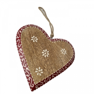 Dekorácia do drevenice - srdce z lásky 22 x 22 cm