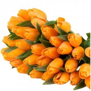 Umelý tulipán svetlo oranžový 40cm